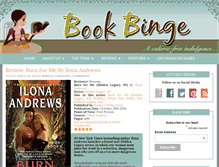 Tablet Screenshot of bookbinge.com